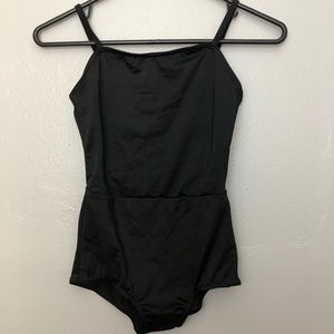 Girls Large black  dance leotard